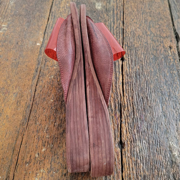 Free People 'Daybird' Mini Stacked Wood Wedge Slide Sandal - Picture 6 of 8